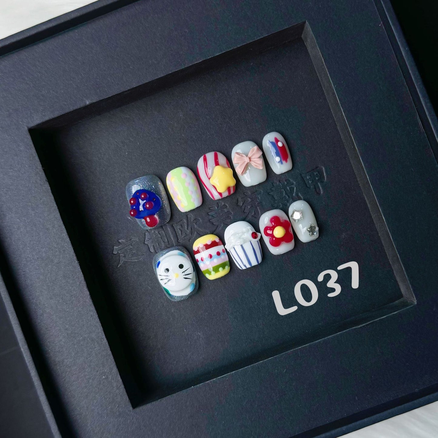 Handmade press on nail L037
