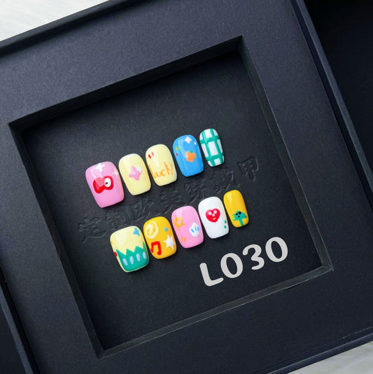 Handmade press on nail L030