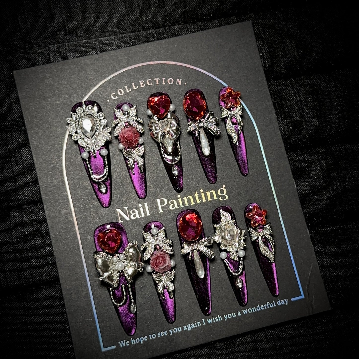Handmade Press On Nails C283