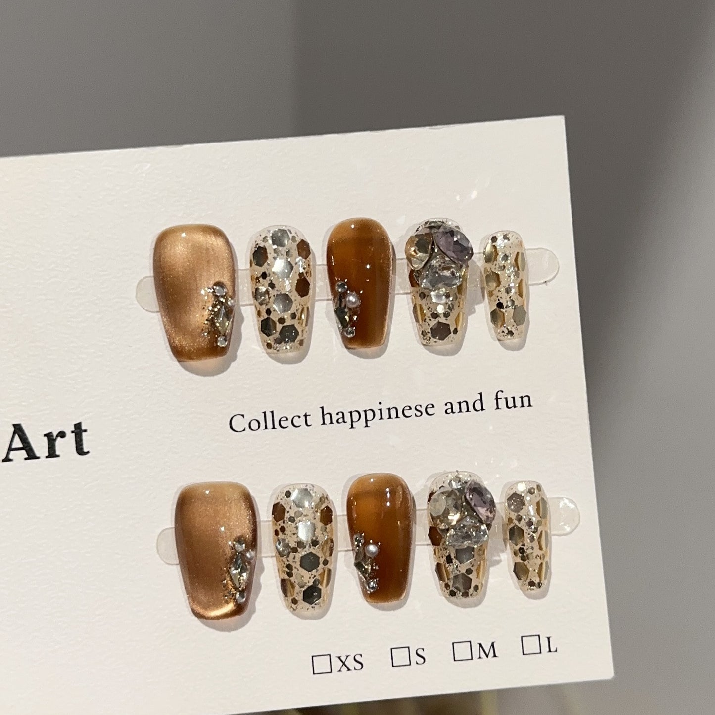 Handmade Press On Nails C313