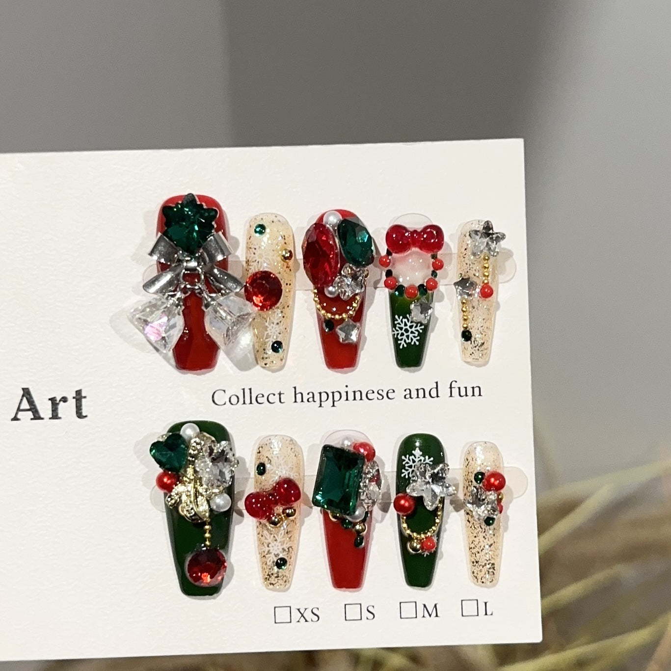 Handmade Press On Nails C334