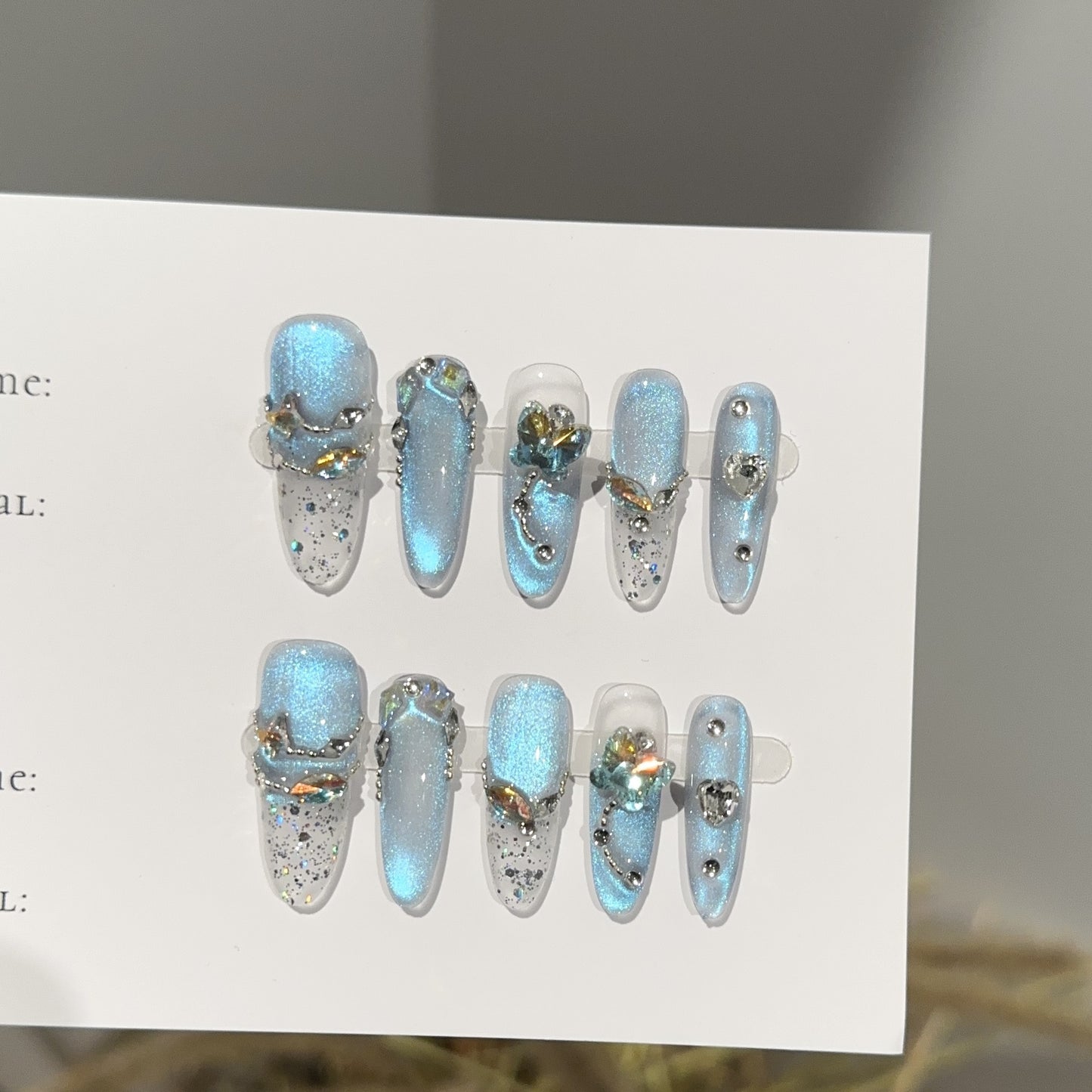 Handmade Press On Nails C336