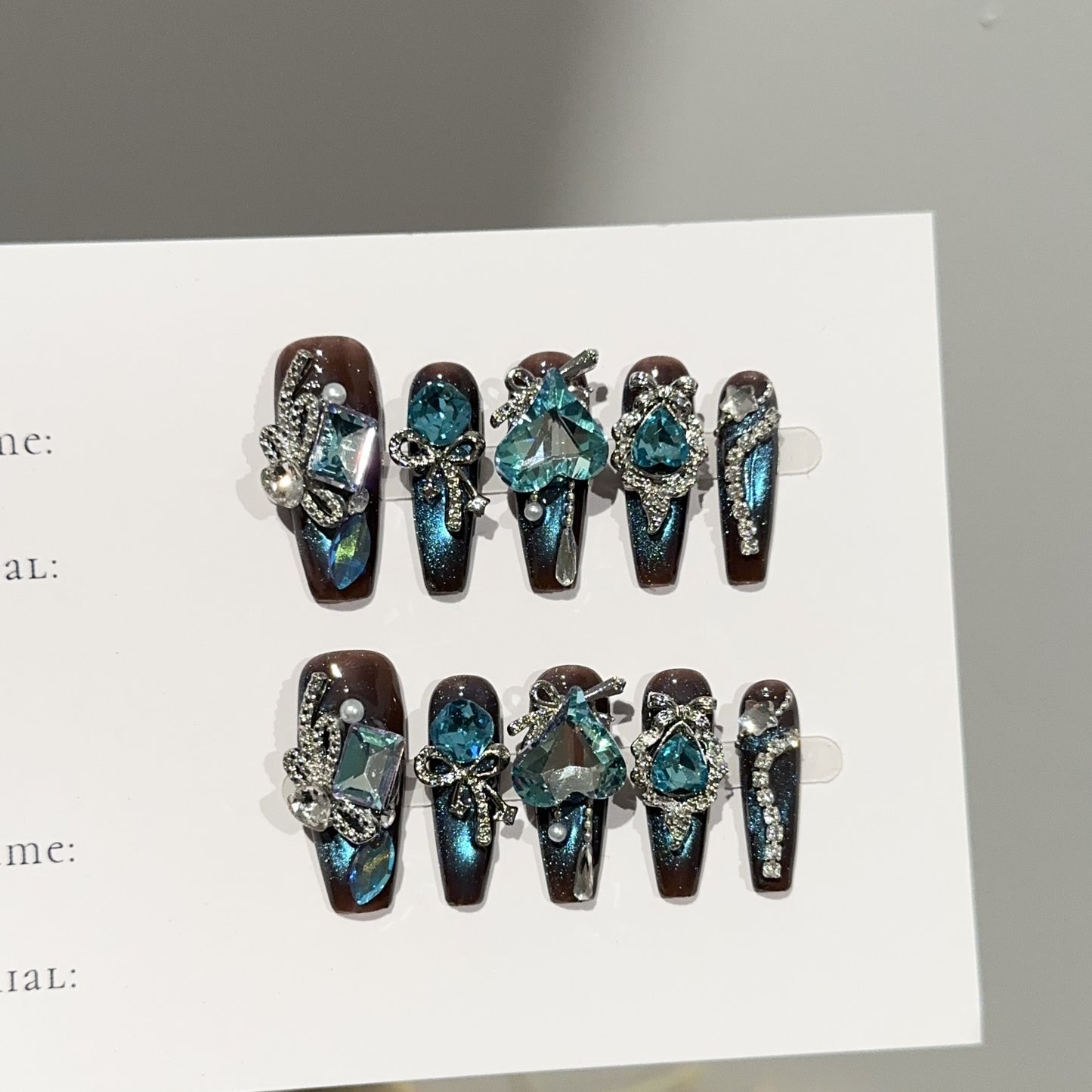 Handmade Press On Nails C341