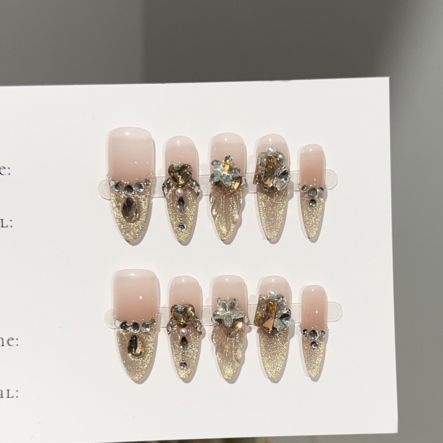 Handmade Press On Nails C351