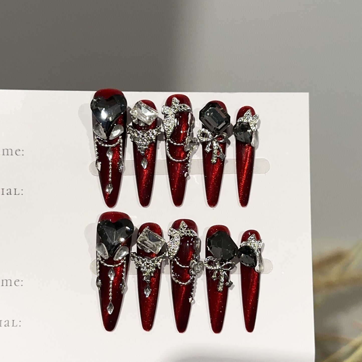Handmade Press On Nails C354