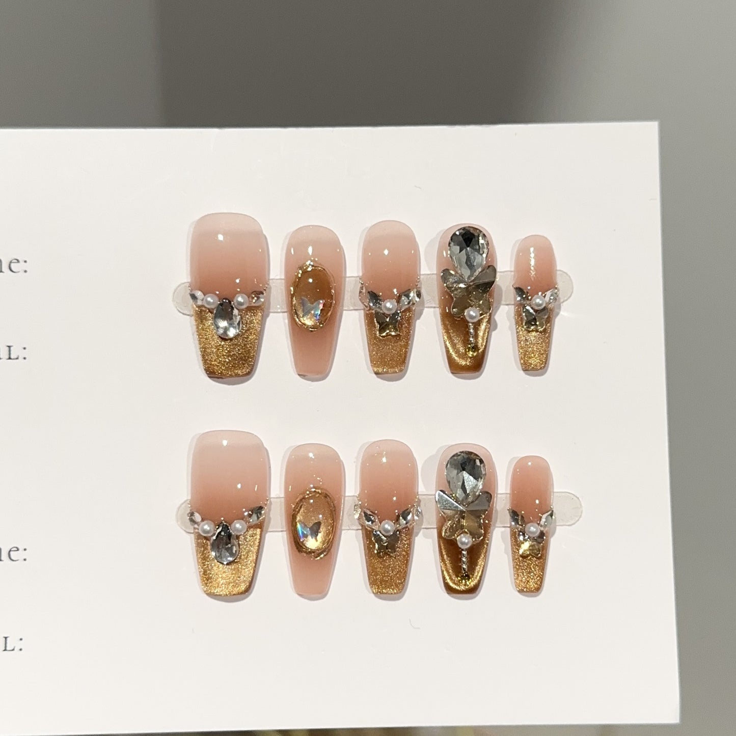 Handmade Press On Nails C359