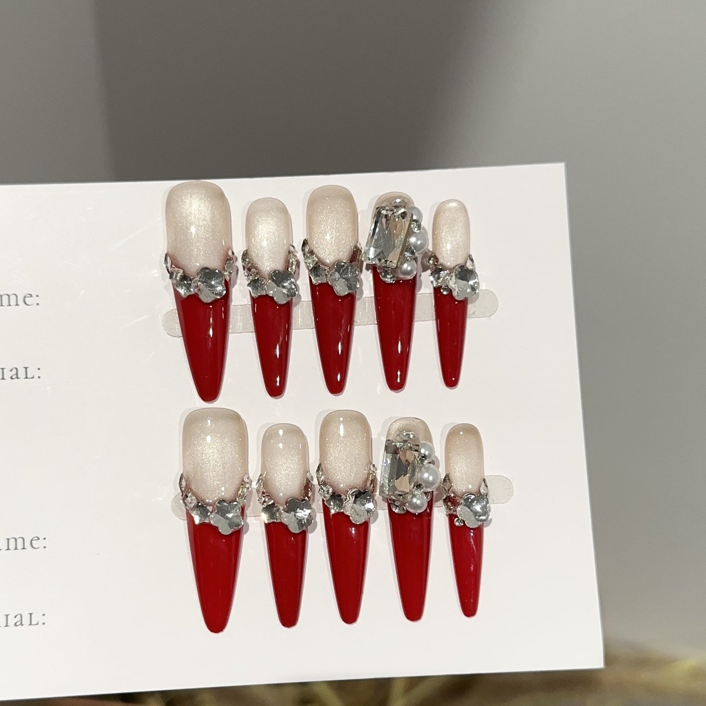 Handmade Press On Nails C366