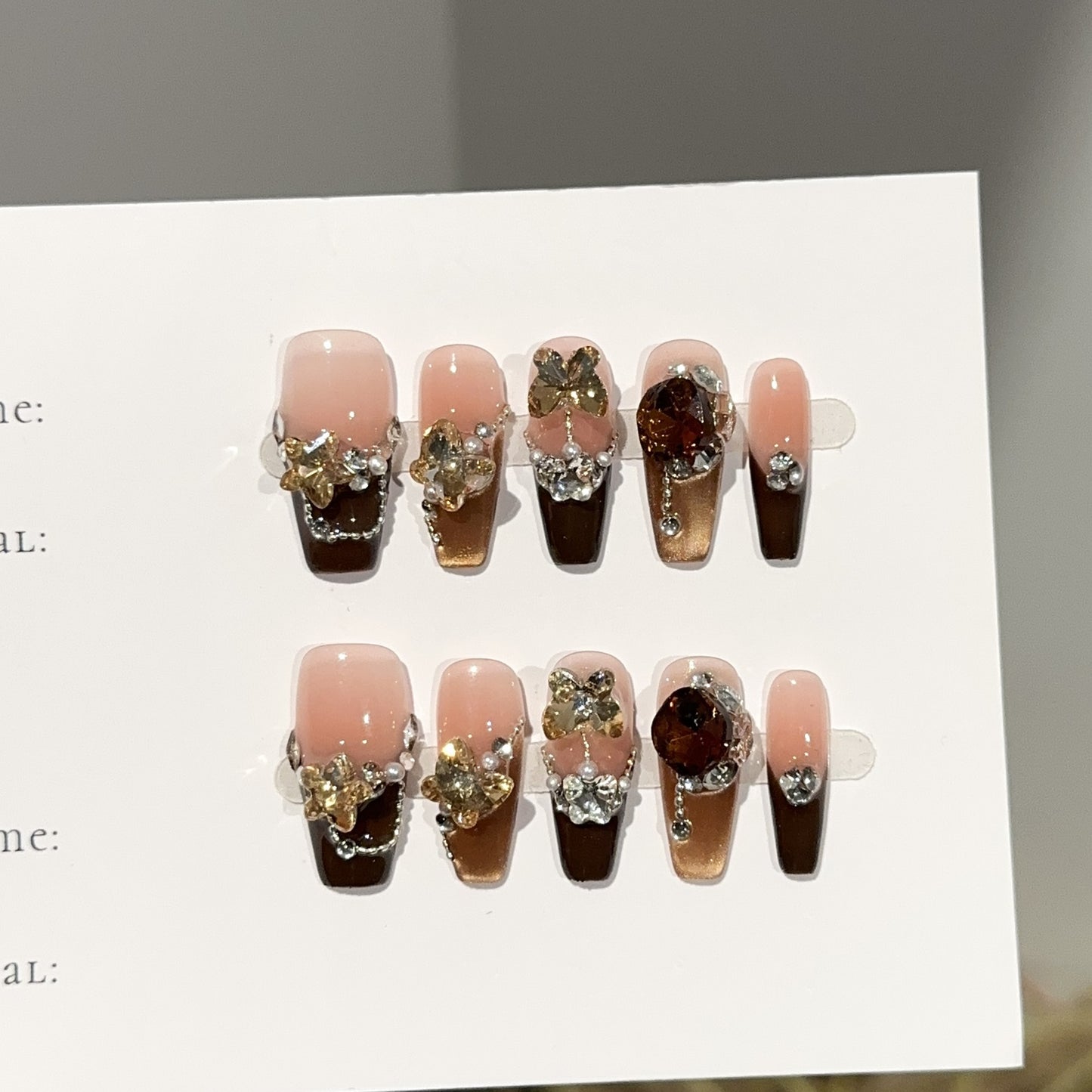 Handmade Press On Nails C373
