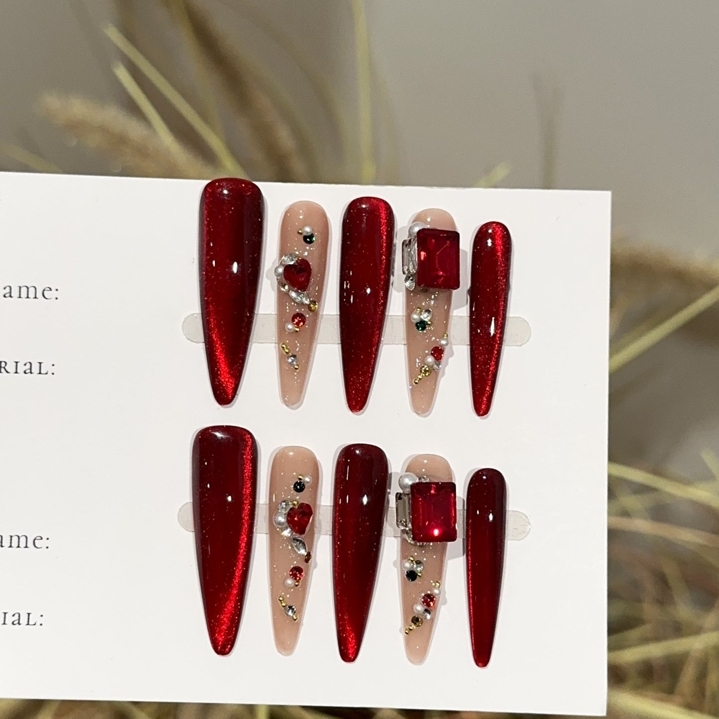 Handmade Press On Nails C401