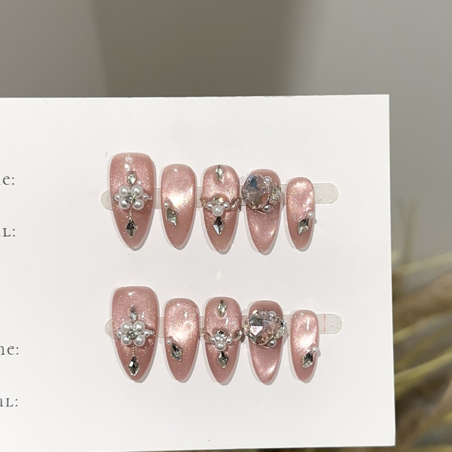 Handmade Press On Nails C406