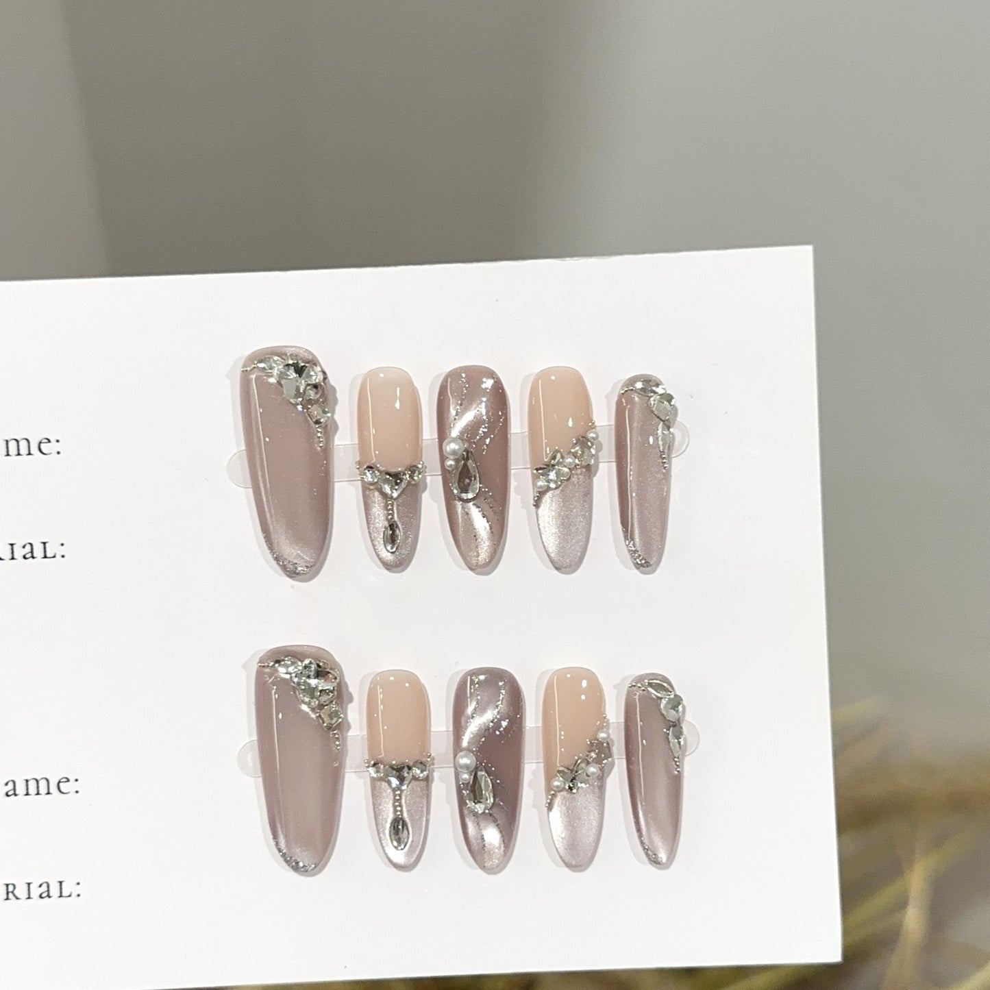 Handmade Press On Nails C410