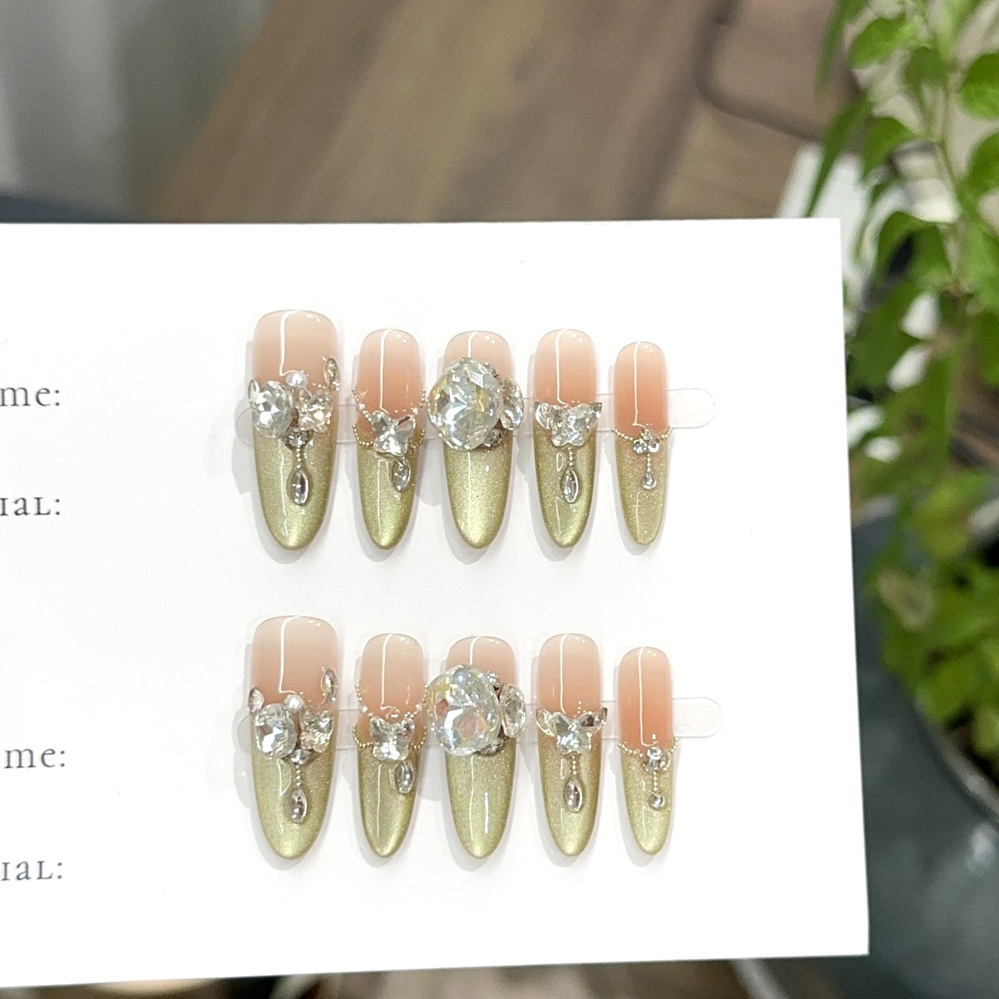Handmade Press On Nails C415