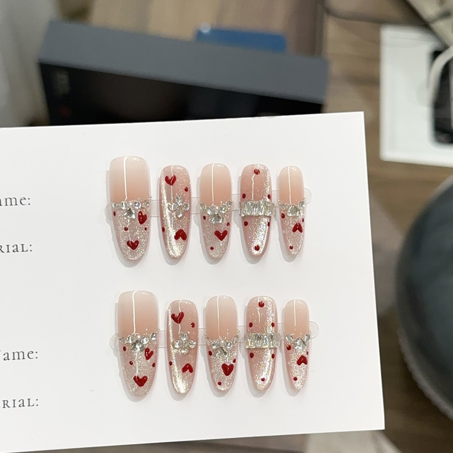 Handmade Press On Nails C423
