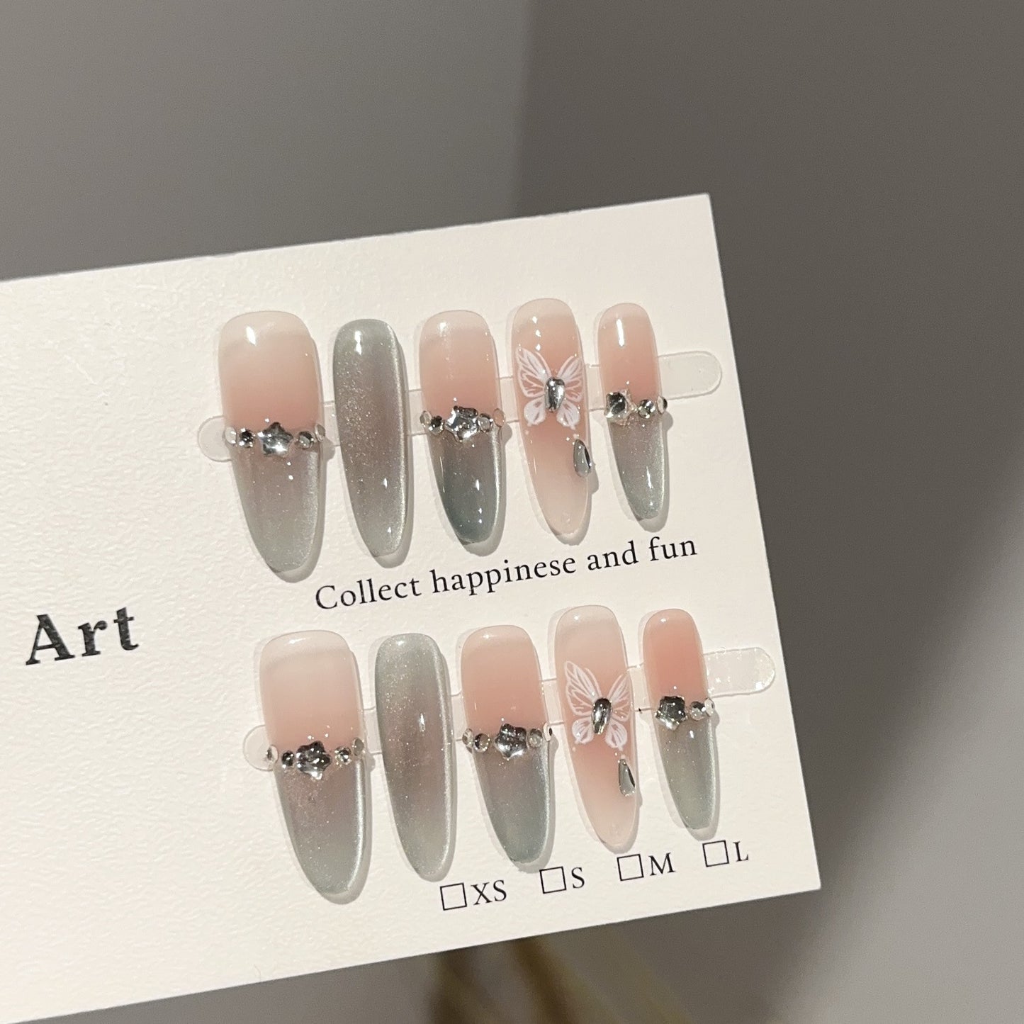 Handmade Press On Nails D254