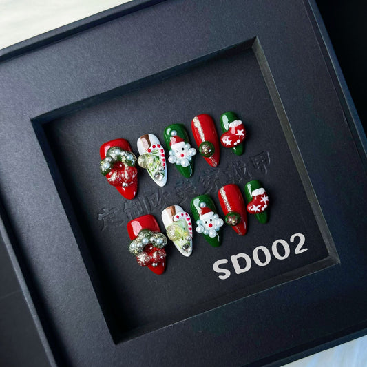 Handmade press on nail SD002