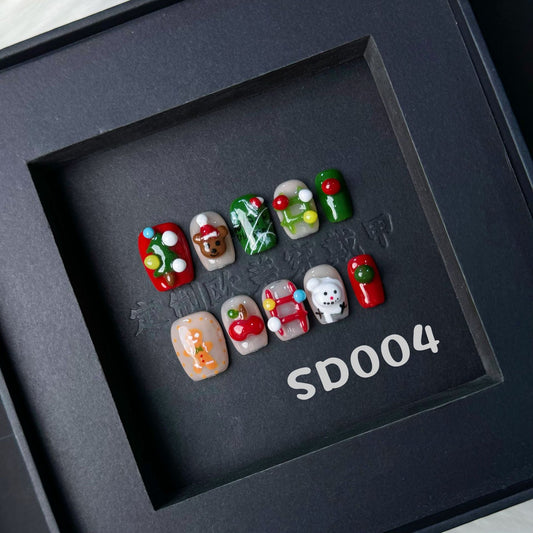 Handmade press on nail SD004