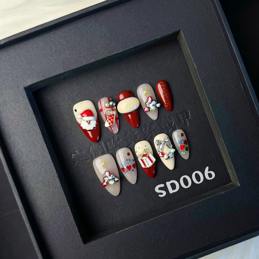 Handmade press on nail SD006