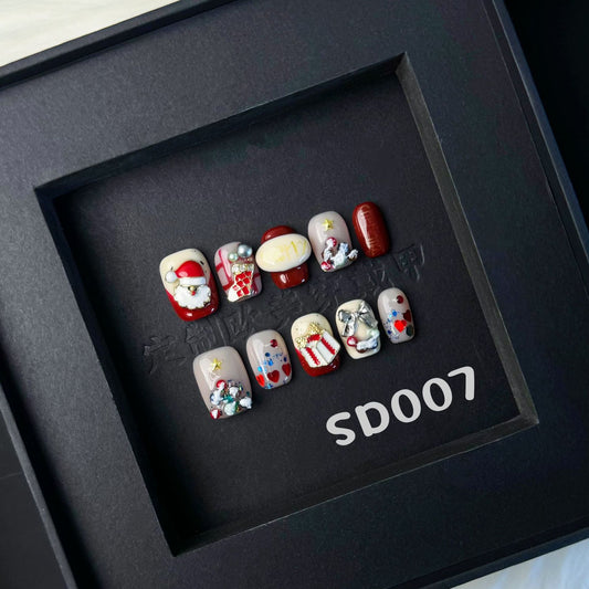 Handmade press on nail SD007