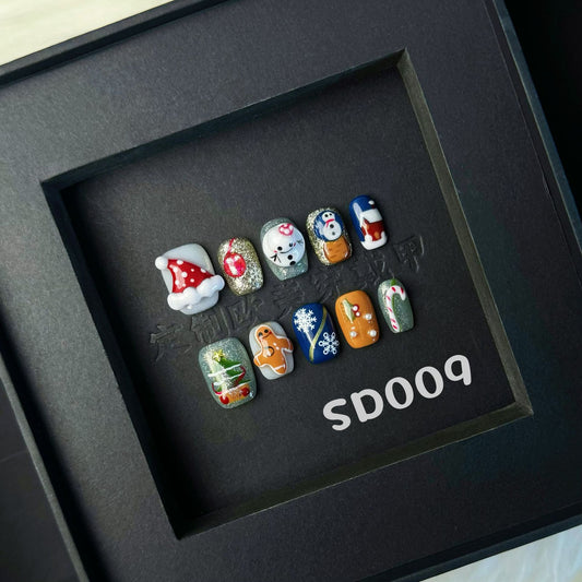 Handmade press on nail SD009