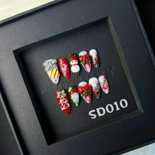 Handmade press on nail SD010
