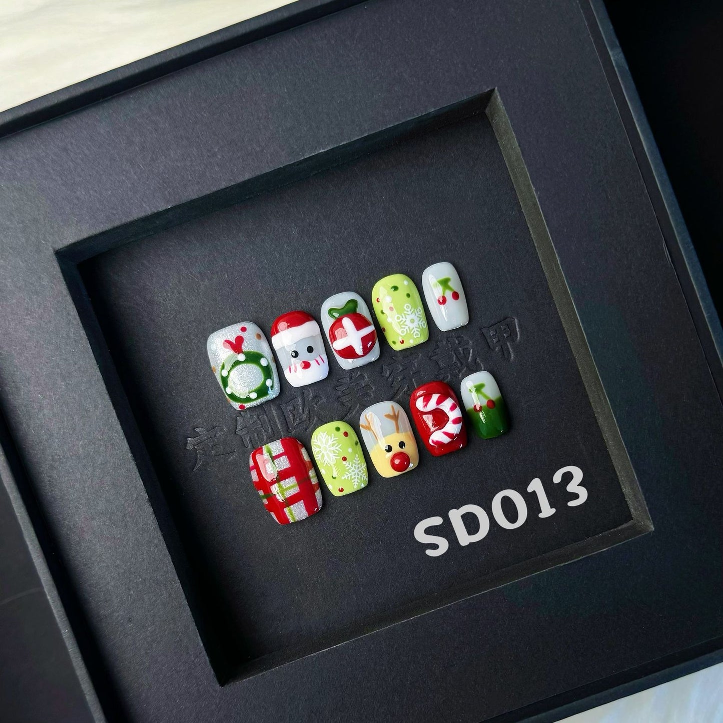 Handmade press on nail SD013