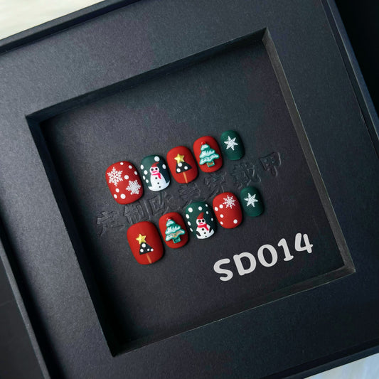 Handmade press on nail SD014
