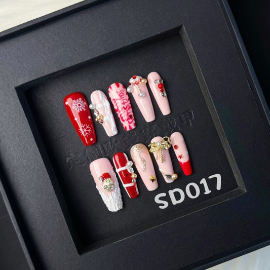 Handmade press on nail SD017