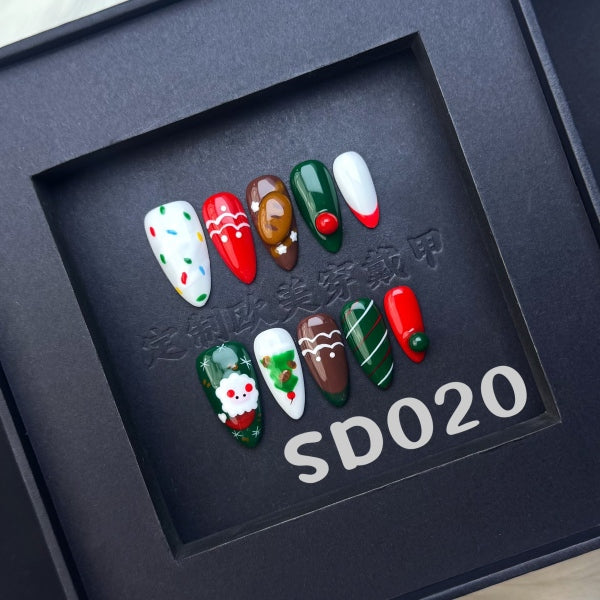 Handmade press on nail SD020