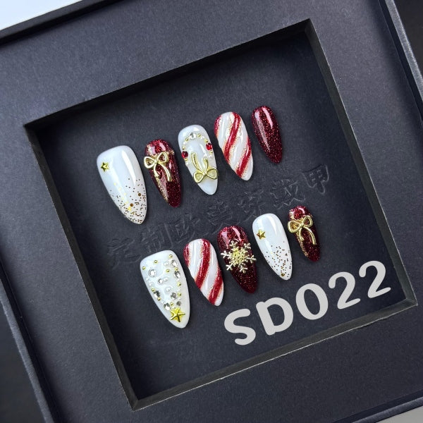 Handmade press on nail SD022