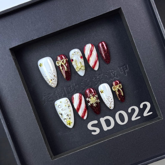 Handmade press on nail SD022