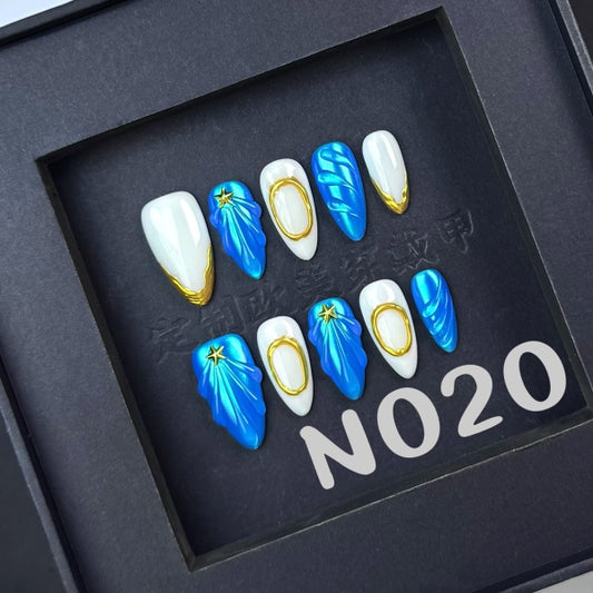 Handmade press on nail N020