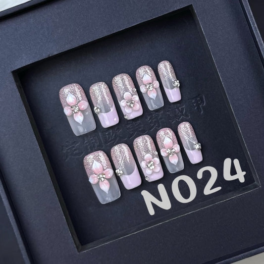 Handmade press on nail N024