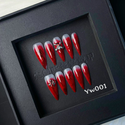 Handmade press on nail YW001