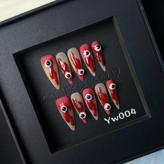 Handmade press on nail YW004