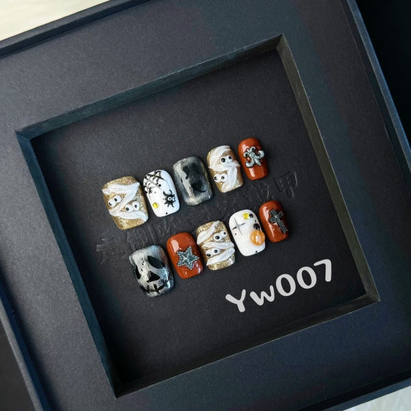 Handmade press on nail YW007