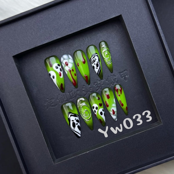 Handmade press on nail YW033