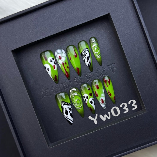 Handmade press on nail YW033