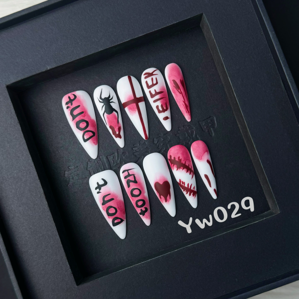 Handmade press on nail YW029