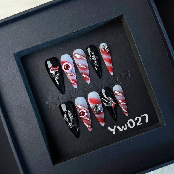 Handmade press on nail YW027