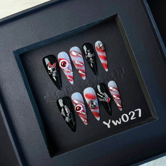 Handmade press on nail YW027