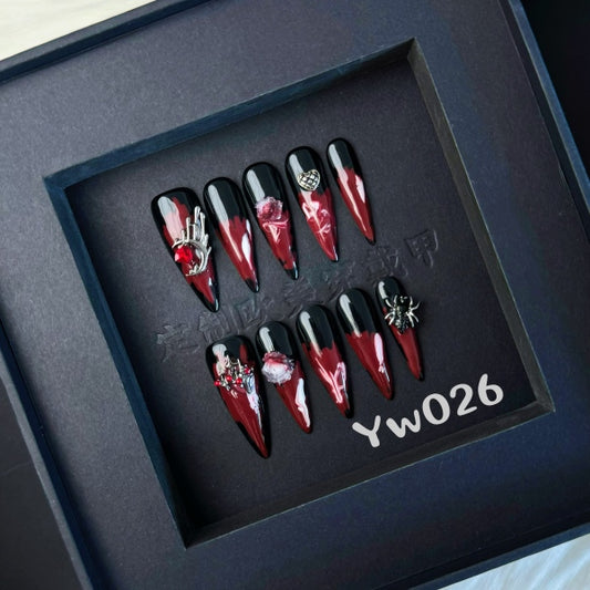 Handmade press on nail YW026