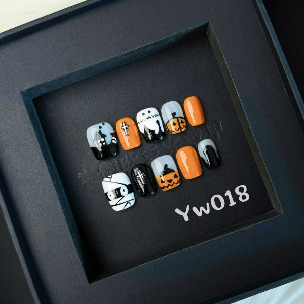 Handmade press on nail YW018