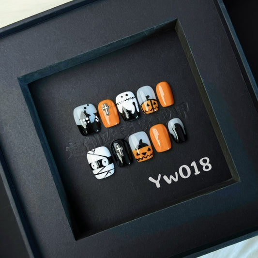 Handmade press on nail YW018