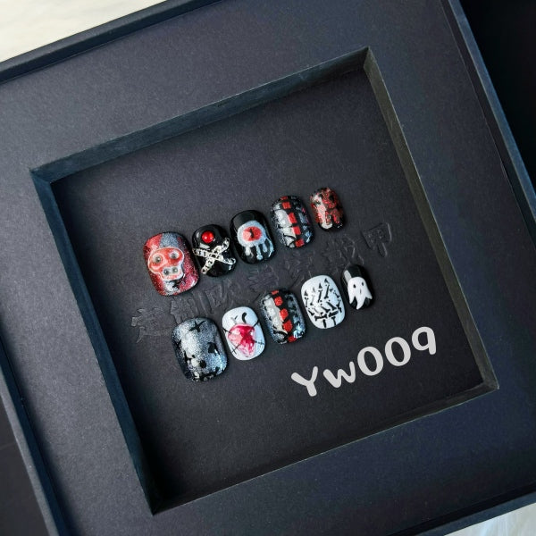 Handmade press on nail YW009