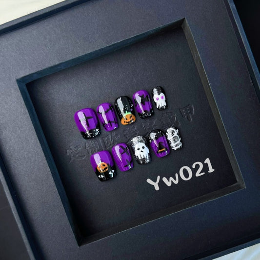 Handmade press on nail YW021