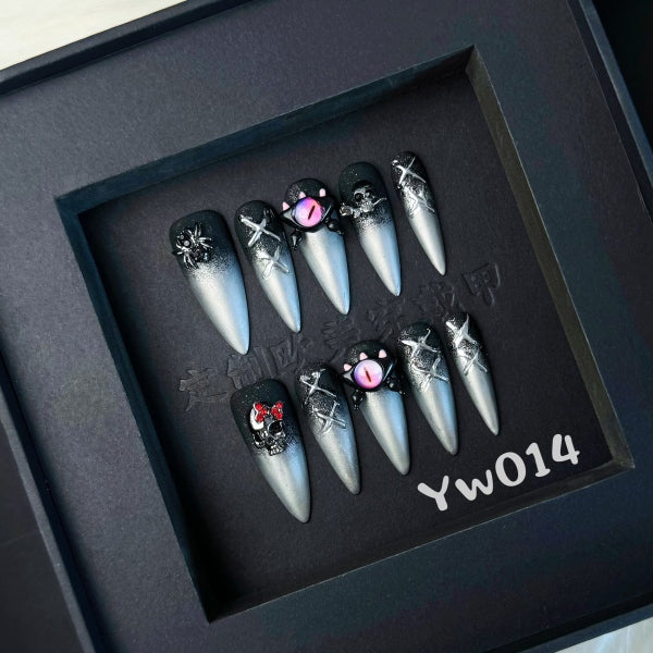 Handmade press on nail YW014