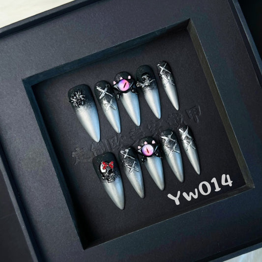 Handmade press on nail YW014