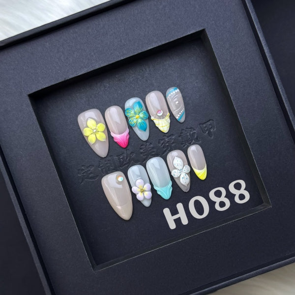 Handmade press on nail H088