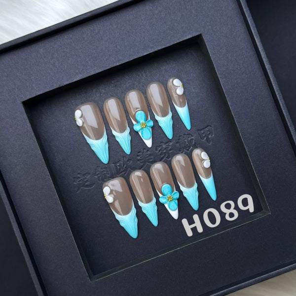 Handmade press on nail H089