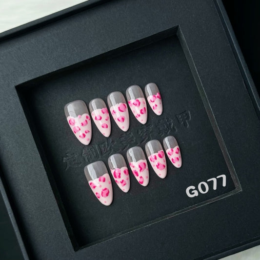 Handmade press on nail G077